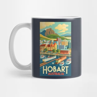 A Vintage Travel Art of Hobart - Australia Mug